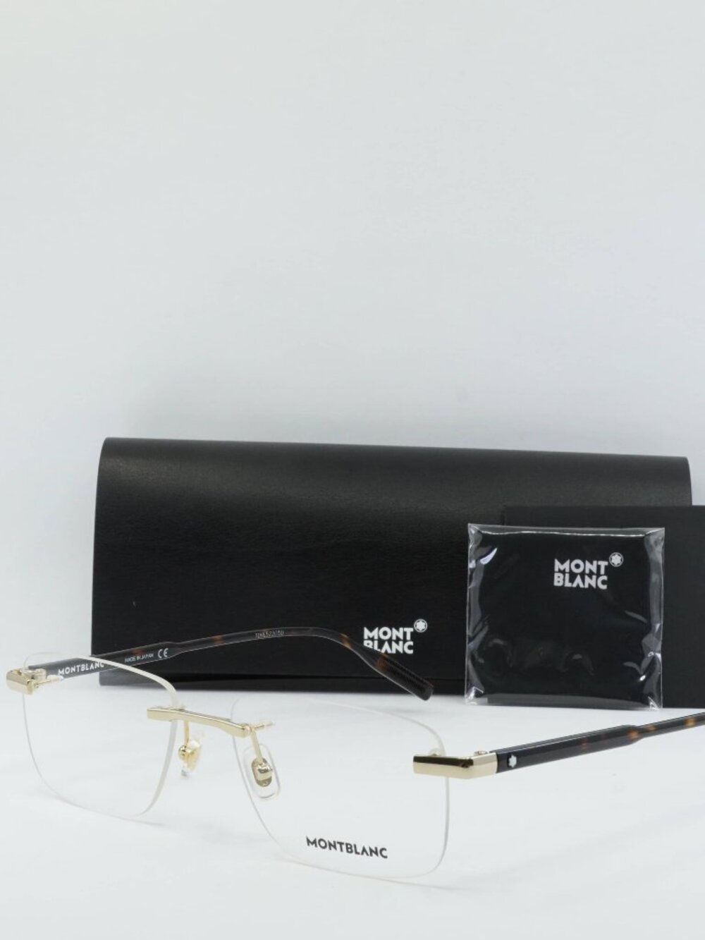 Montblanc MB0088O 003 Rectangle Eyeglasses 56mm - Gold
